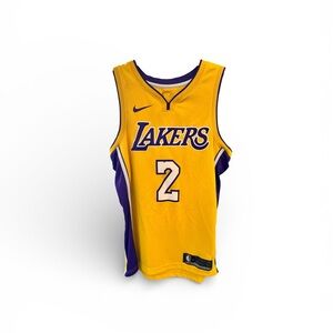 Nike Lakers Lonzo Gold & Purple Basketball Jersey